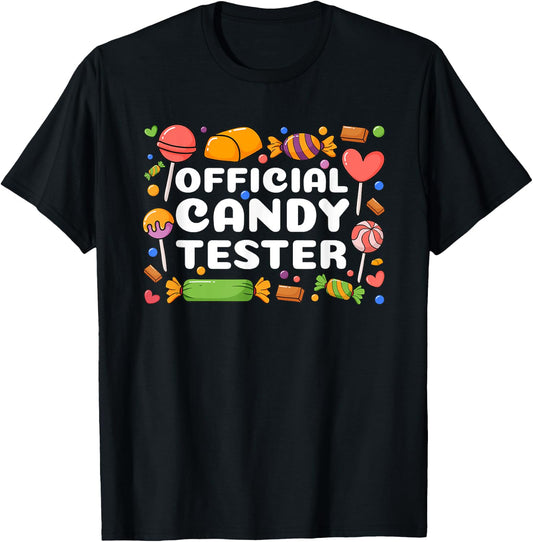 Cool Candy Tester Design Women Kids Candy Lollipop T-Shirt - T-Shirt | Black