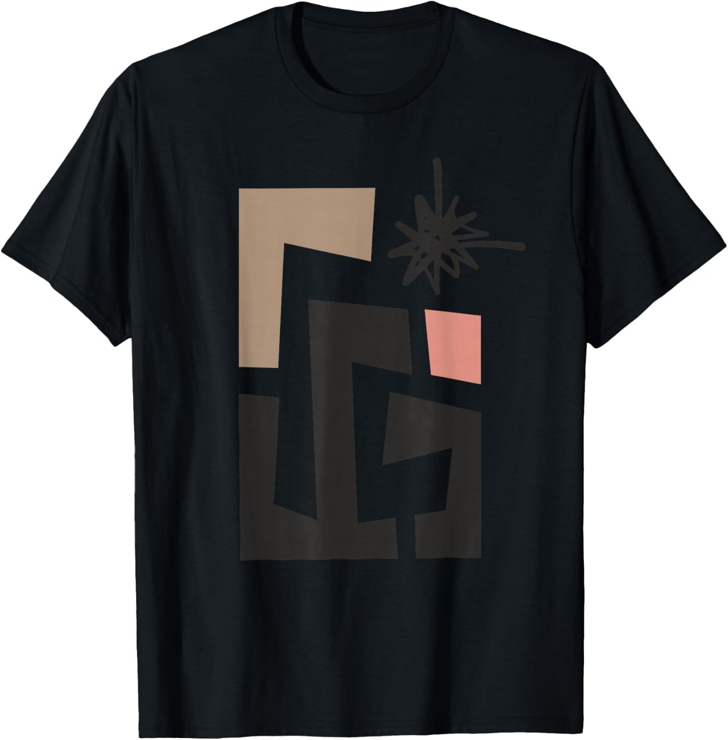 Contemporary Abstract Art T-Shirt - T-Shirt | Black