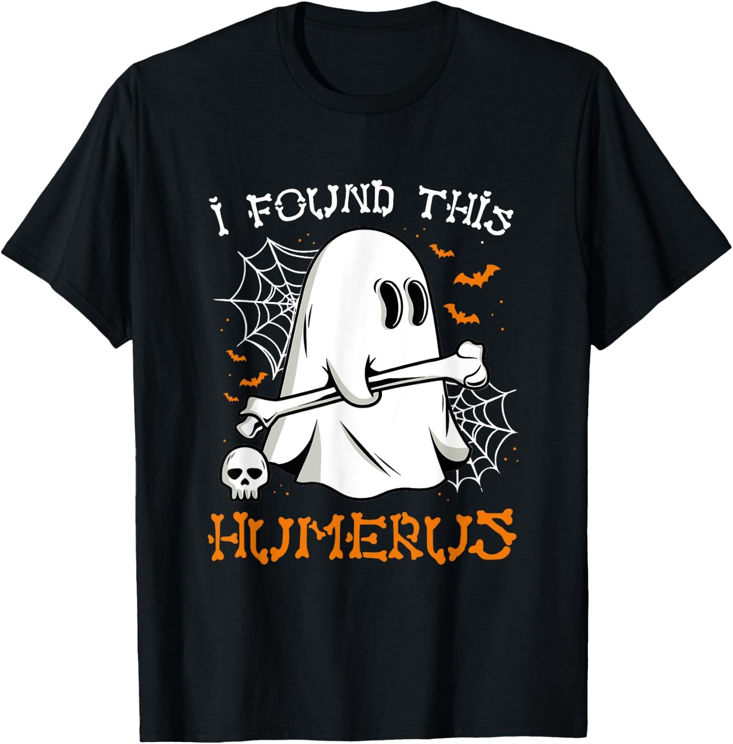 I Found This Humerus Pun Joke Humorous Halloween T-Shirt - T-Shirt | Black
