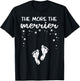 Christmas Pregnancy The More Merrier Xmas Announcement Women T-Shirt - T-Shirt | Black