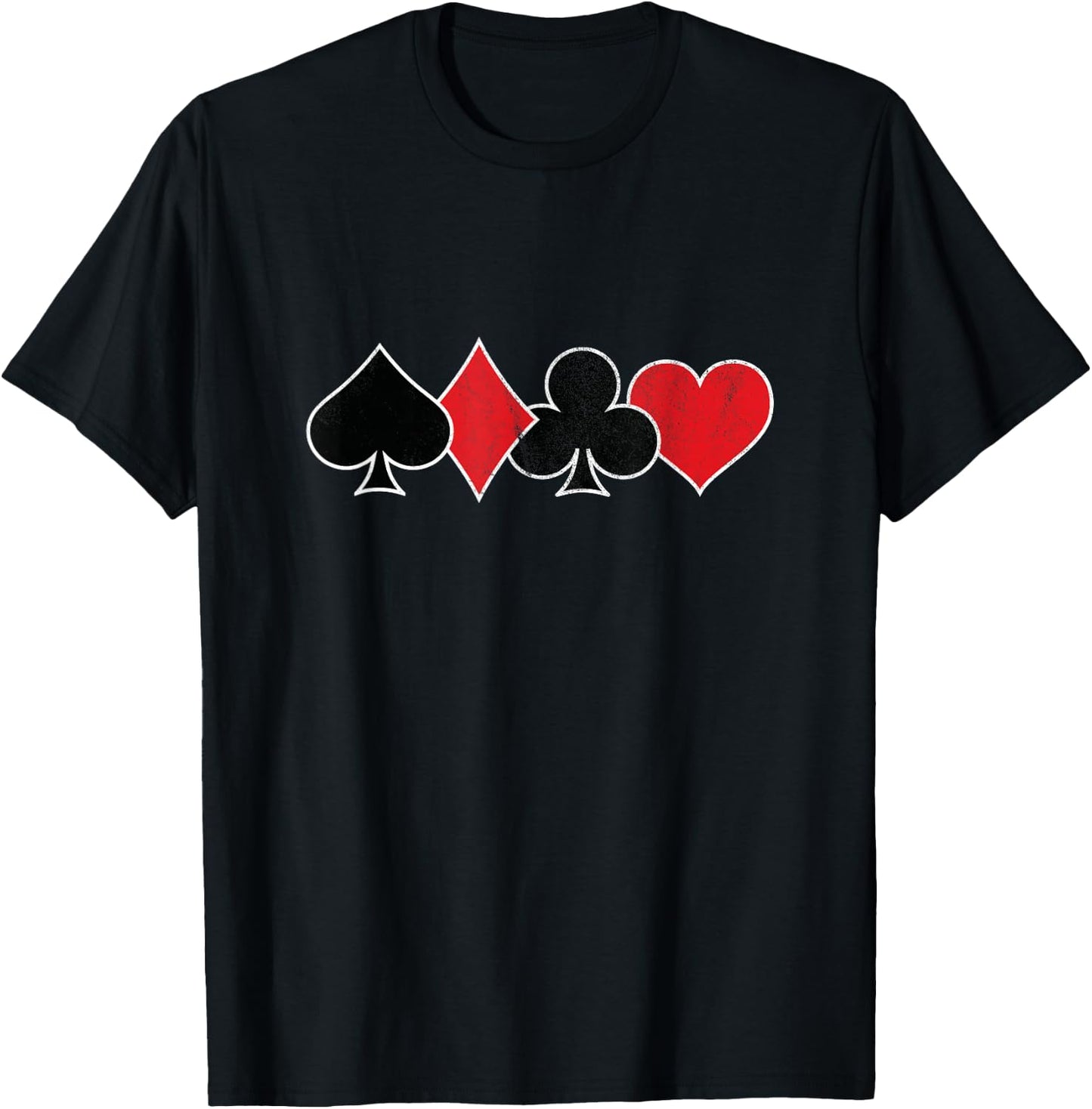 Poker Player Poker Cards Vintage Poker T-Shirt - T-Shirt | Black