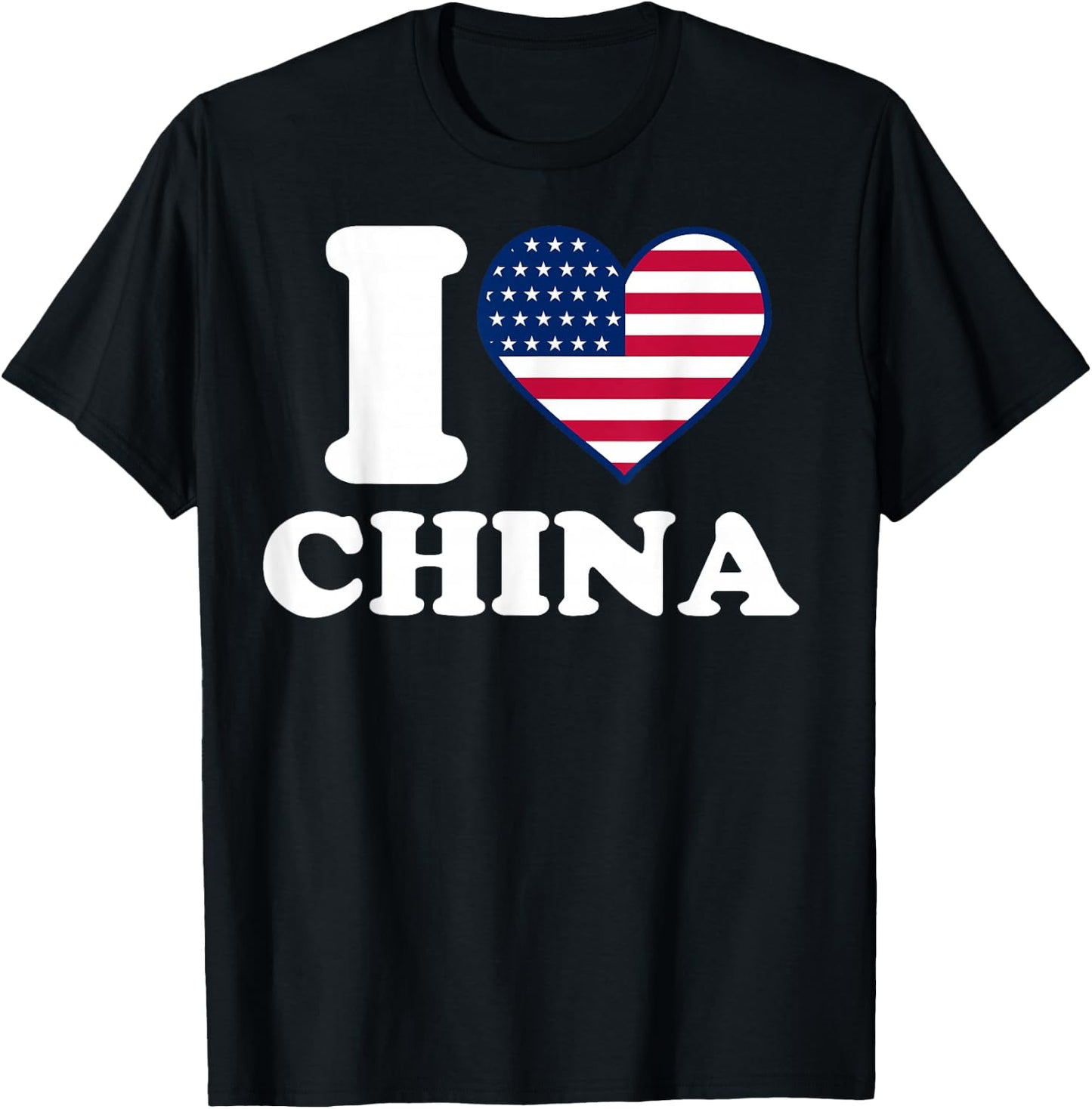 I love China I heart China T-Shirt - T-Shirt | Black