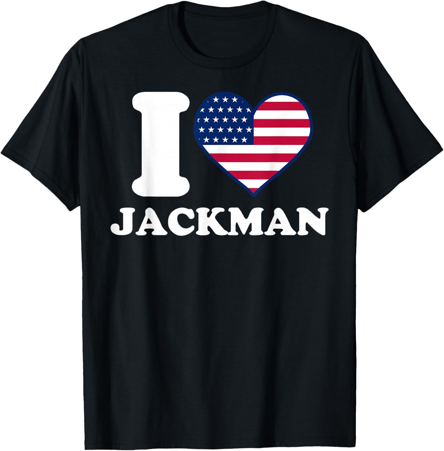 I love Jackman I heart Jackman T-Shirt - T-Shirt | Black