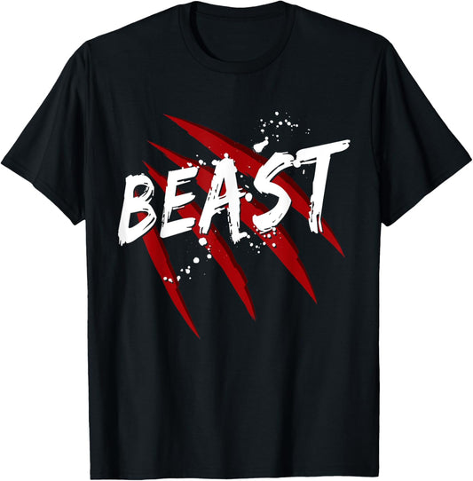 Gym Workout Training Beast Fitness Weight Loss Exercise T-Shirt - T-Shirt | Black