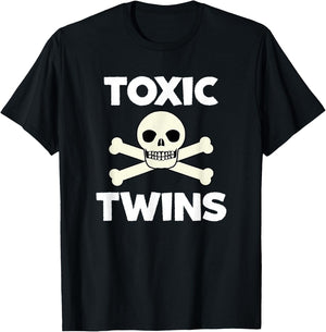 Cool Toxic Twins Fun Retro Classic Meme T-Shirt - T-Shirt | Black
