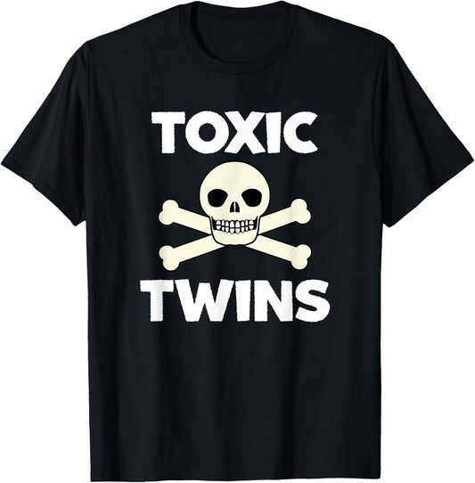Cool Toxic Twins Fun Retro Classic Meme T-Shirt - T-Shirt | Black