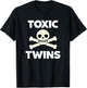 Cool Toxic Twins Fun Retro Classic Meme T-Shirt - T-Shirt | Black