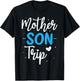Mother Son Trip Summer Family Vacation Trip Cruise Beach T-Shirt - T-Shirt | Black