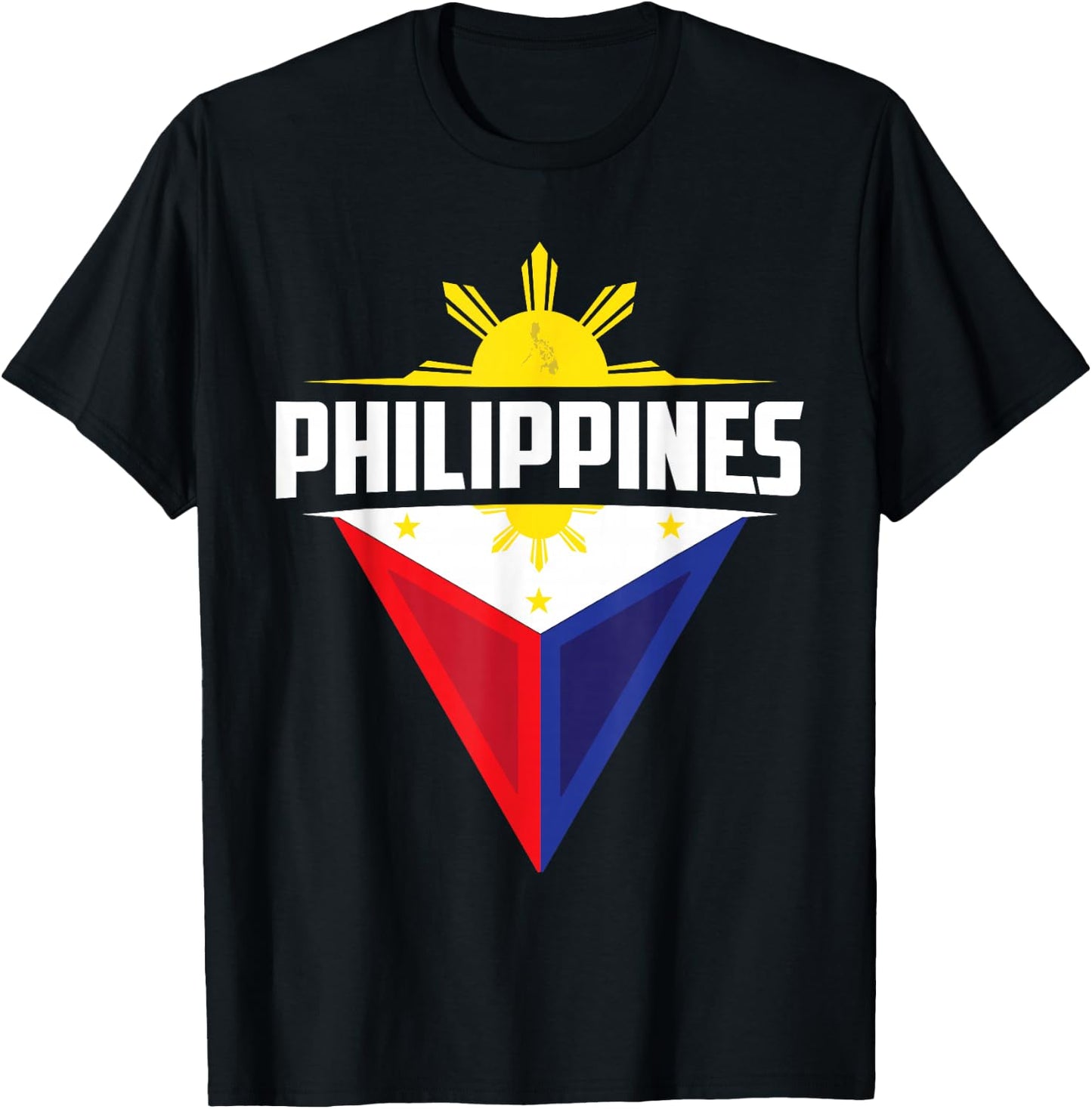 Mabuhay Philippine Flag Filipino Heritage Pinoy Pinay T-Shirt - T-Shirt | Black