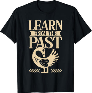 Sankofa Bird Learn From The Past T-Shirt - T-Shirt | Black