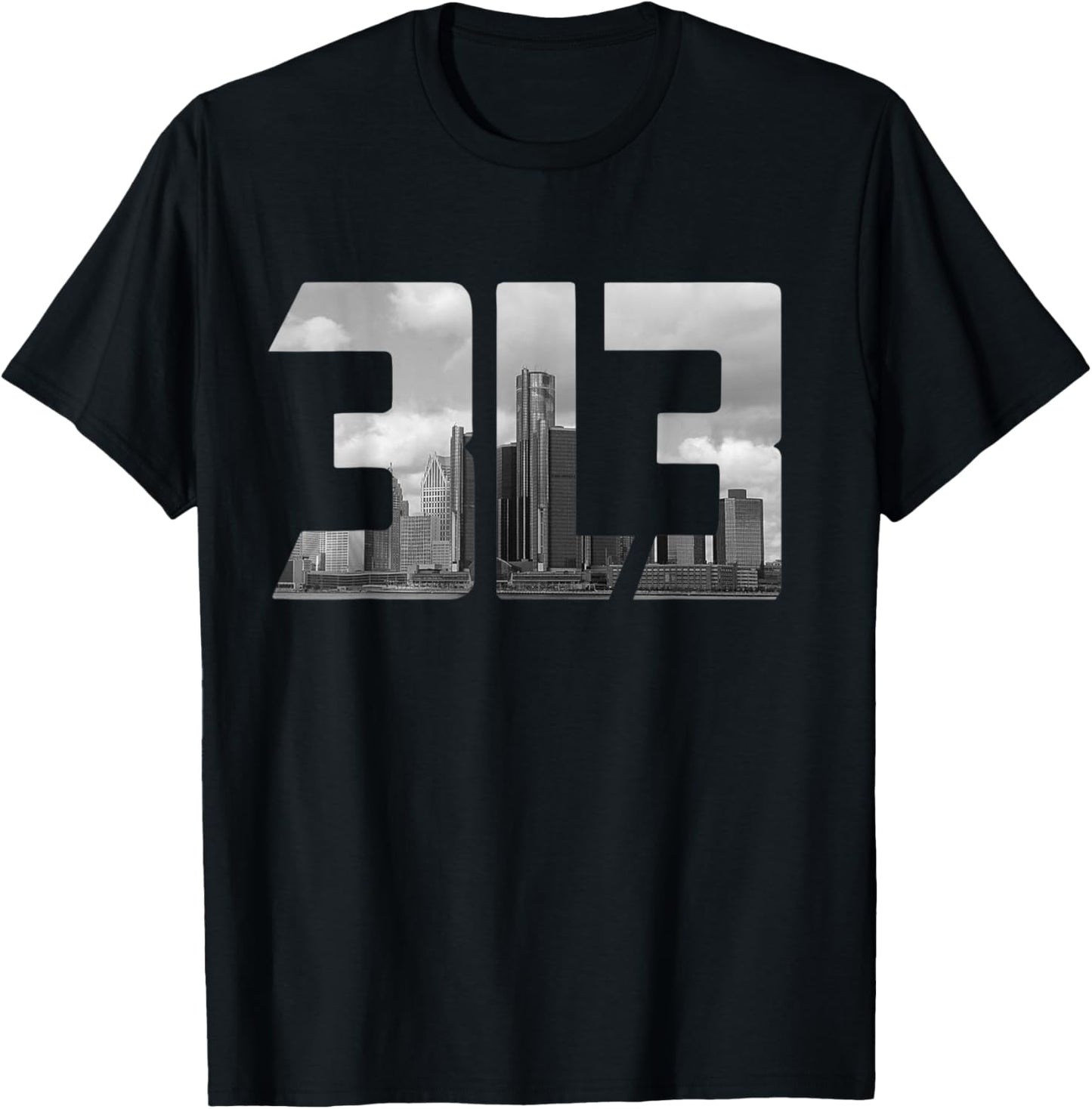 Detroit 313 T-Shirt - T-Shirt | Black