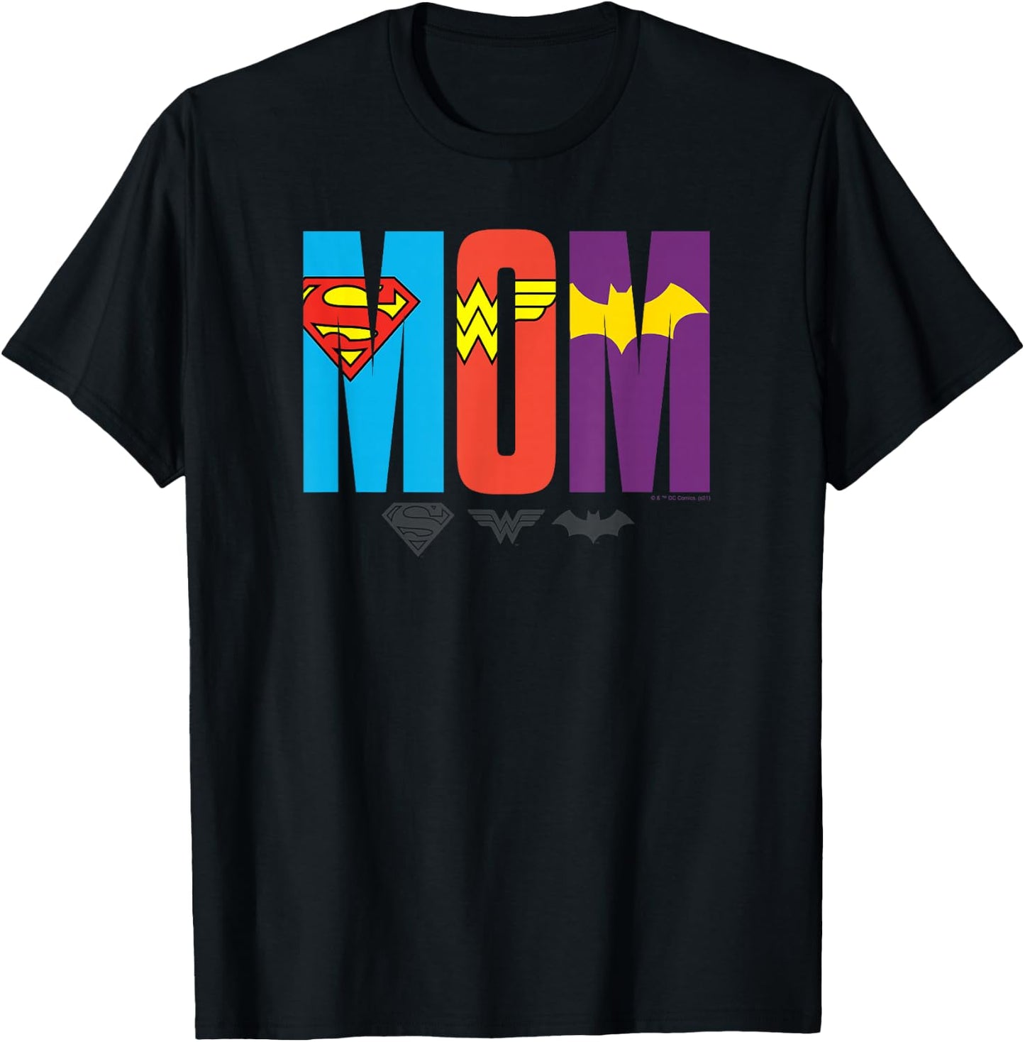 DC Comics Mother's Day Super Hero Girls Mom Logo T-Shirt - T-Shirt | Black