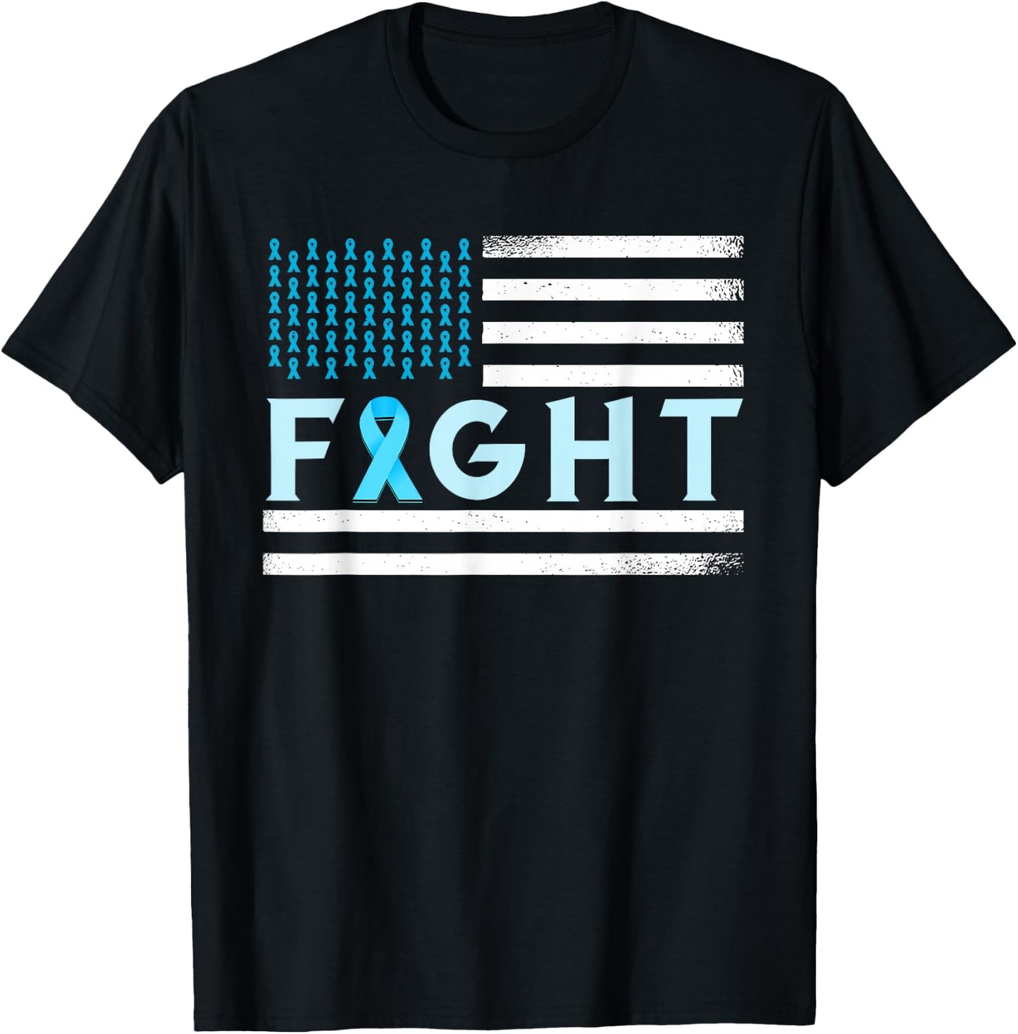 Prostate Cancer America Fight Prostate Cancer Awareness T-Shirt - T-Shirt | Black