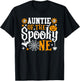Auntie Of The Spooky One First Birthday Halloween T-Shirt - T-Shirt | Black