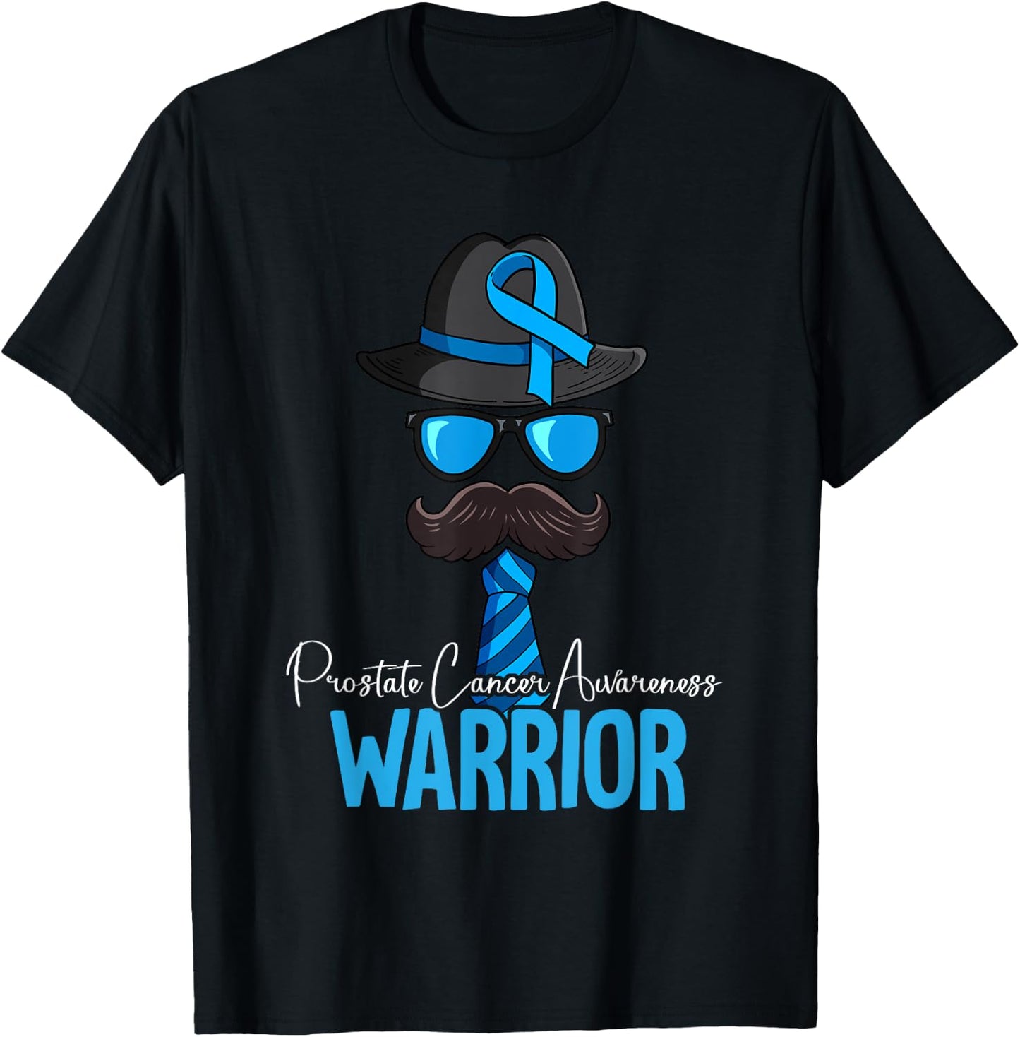Prostate Cancer Awareness by Prostate Cancer Awareness Gift - -Adults, Black, Short Sleeve, Small, Classic Fit, Polyester 100% T-Shirt - T-Shirt | Black