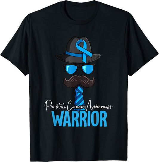 Prostate Cancer Awareness by Prostate Cancer Awareness Gift - -Adults, Black, Short Sleeve, Small, Classic Fit, Polyester 100% T-Shirt - T-Shirt | Black