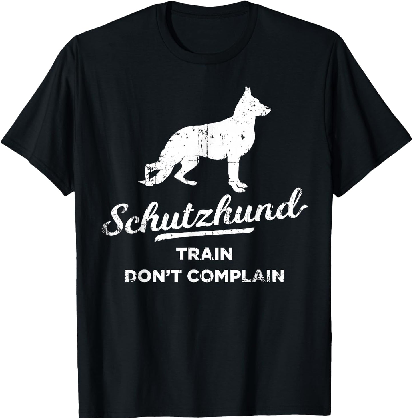 Train Don't Complain Dog Coach Schutzhund Women Girls Kids T-Shirt - T-Shirt | Black