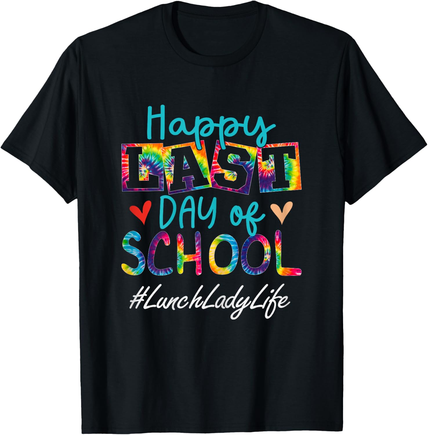 Lunch Lady Happy Last Day Of School Funny Women Graduation T-Shirt - T-Shirt | Black