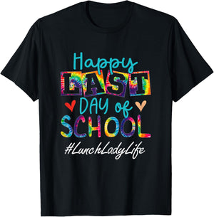 Lunch Lady Happy Last Day Of School Funny Women Graduation T-Shirt - T-Shirt | Black