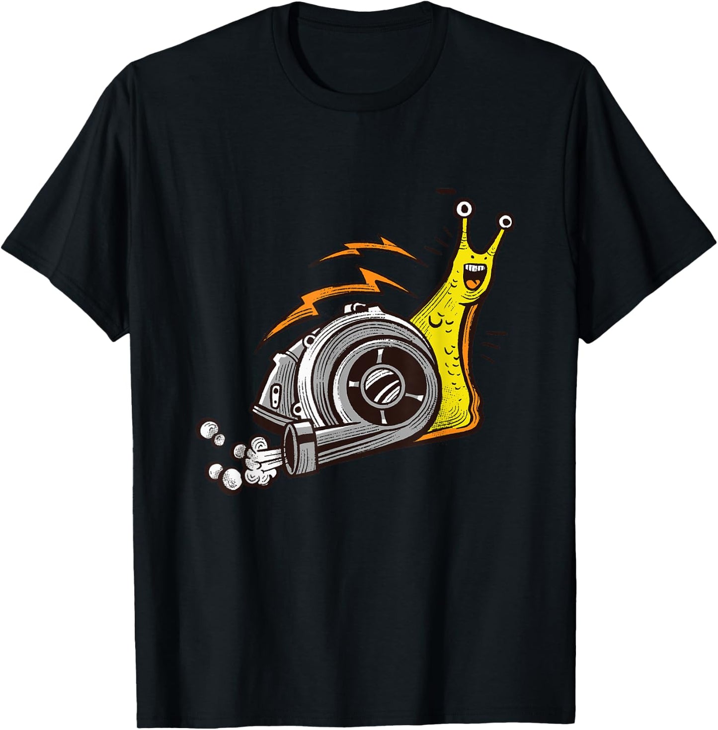Snail Turbo Mollusk Snails Lover Gastropods Snail Shell T-Shirt - T-Shirt | Black