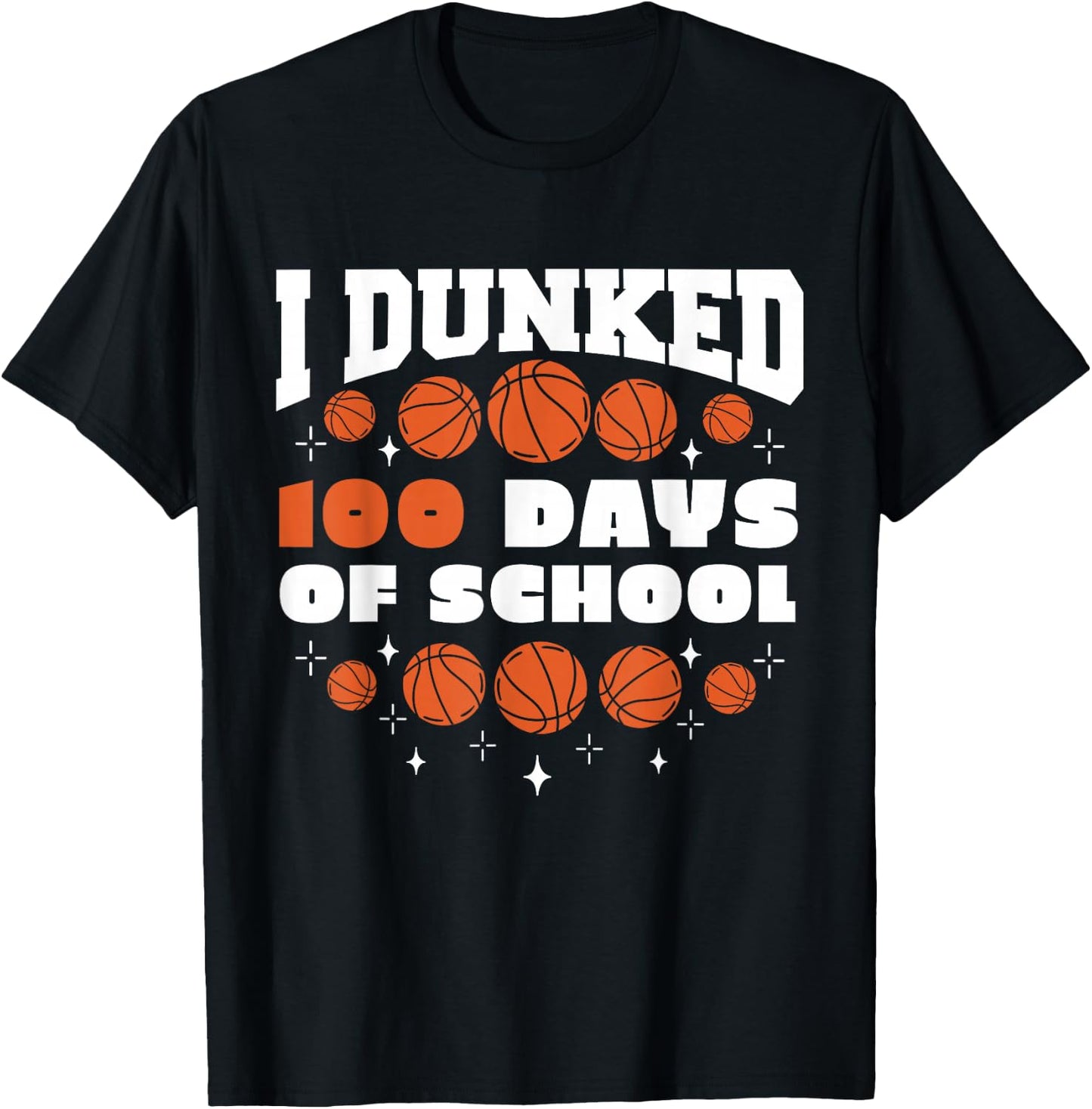 Basketball 100th Day Of School 100 Days Of School Toddler T-Shirt - T-Shirt | Black