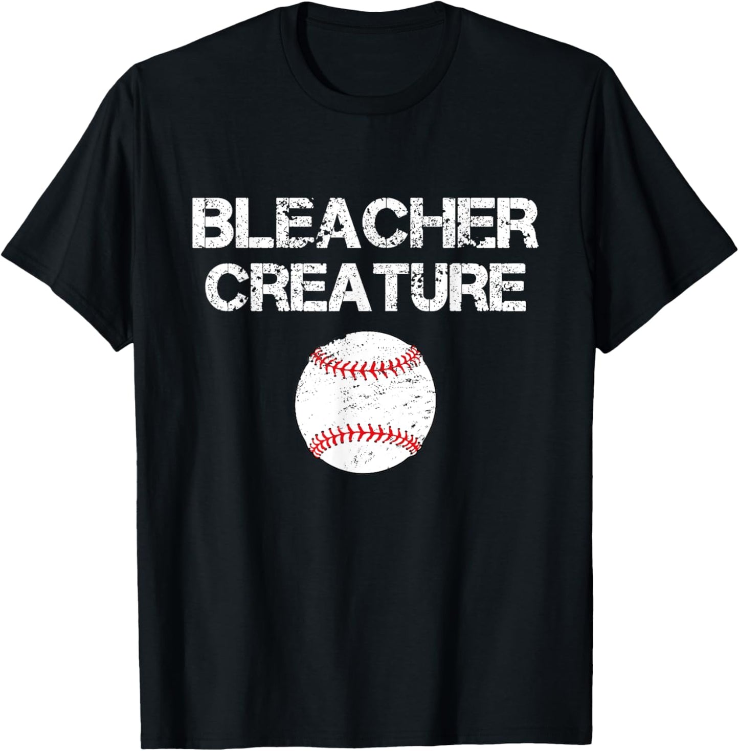 Bleacher Creature Meme Vintage New York Baseball T-Shirt - T-Shirt | Black