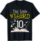10th B-Day Magic Wizard 10 Year Old Birthday Matching Family T-Shirt - T-Shirt | Black