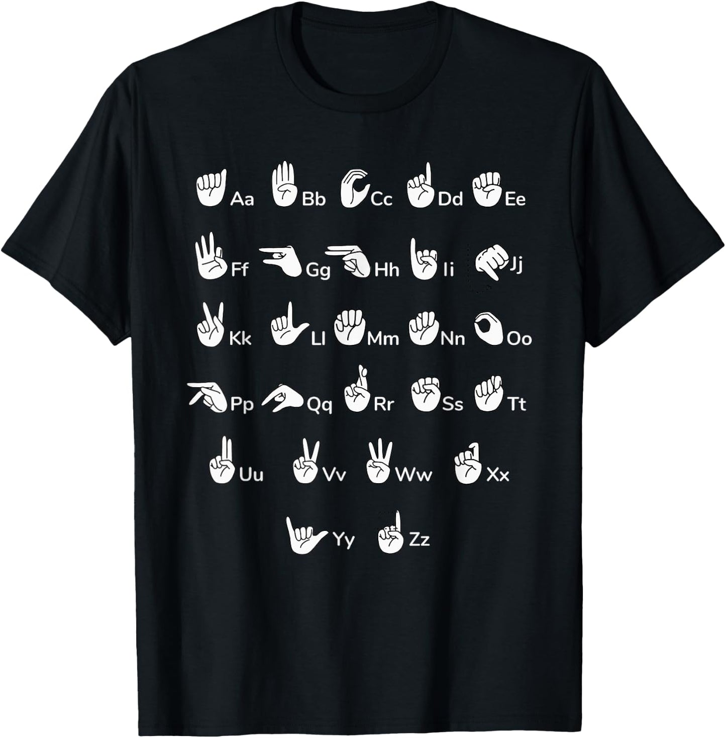 LP Speech Hand Sign Language Pathologist Funny ASL Learning T-Shirt - T-Shirt | Black