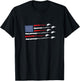 American Flag Fighter Jet 4th ofJuly for Patriotic Veterans T-Shirt - T-Shirt | Black