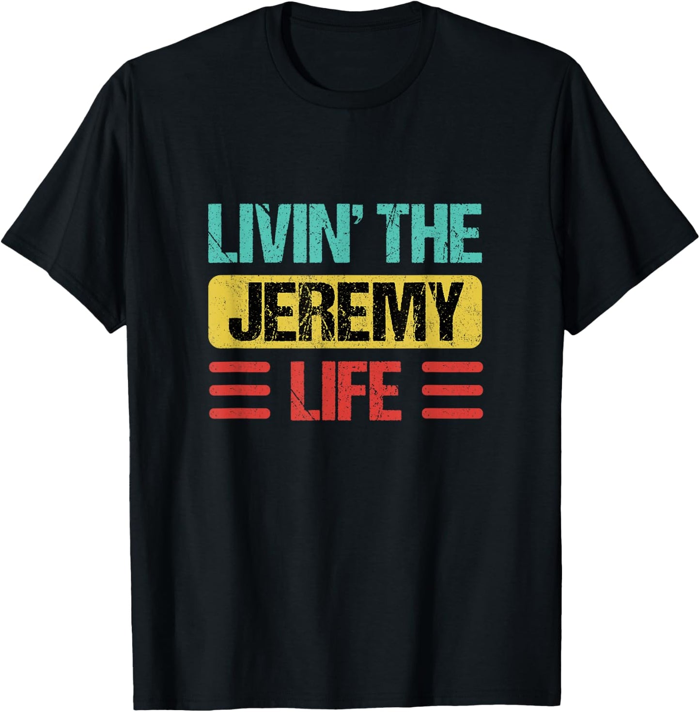 Jeremy Name T-Shirt - T-Shirt | Black