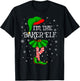 Family Matching Women Girls I'm The Baker Elf Christmas T-Shirt - T-Shirt | Black