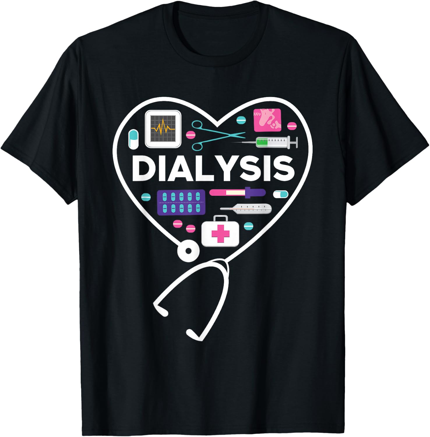 Dialysis Technician T-Shirt - T-Shirt | Black