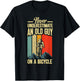 Cool Cycling Art Grandpa Bicycle Riding Cycle Racing T-Shirt - T-Shirt | Black