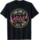 This Girl Is Retired 2024 Funny Retirement Mom Women Grandma T-Shirt - T-Shirt | Black