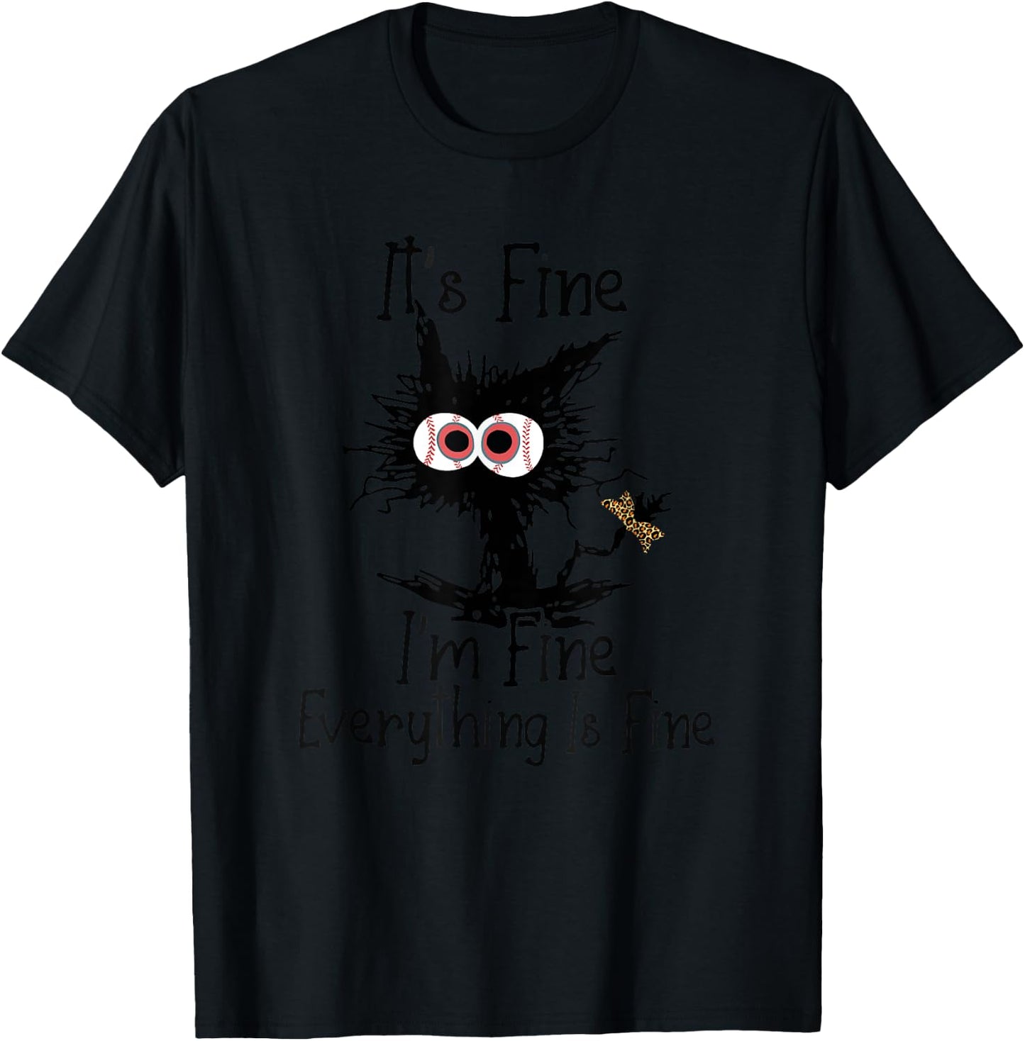 Bleached Baseball Mom Messy cat Softball Mom Mother's Day Women Kids T-Shirt - T-Shirt | Black