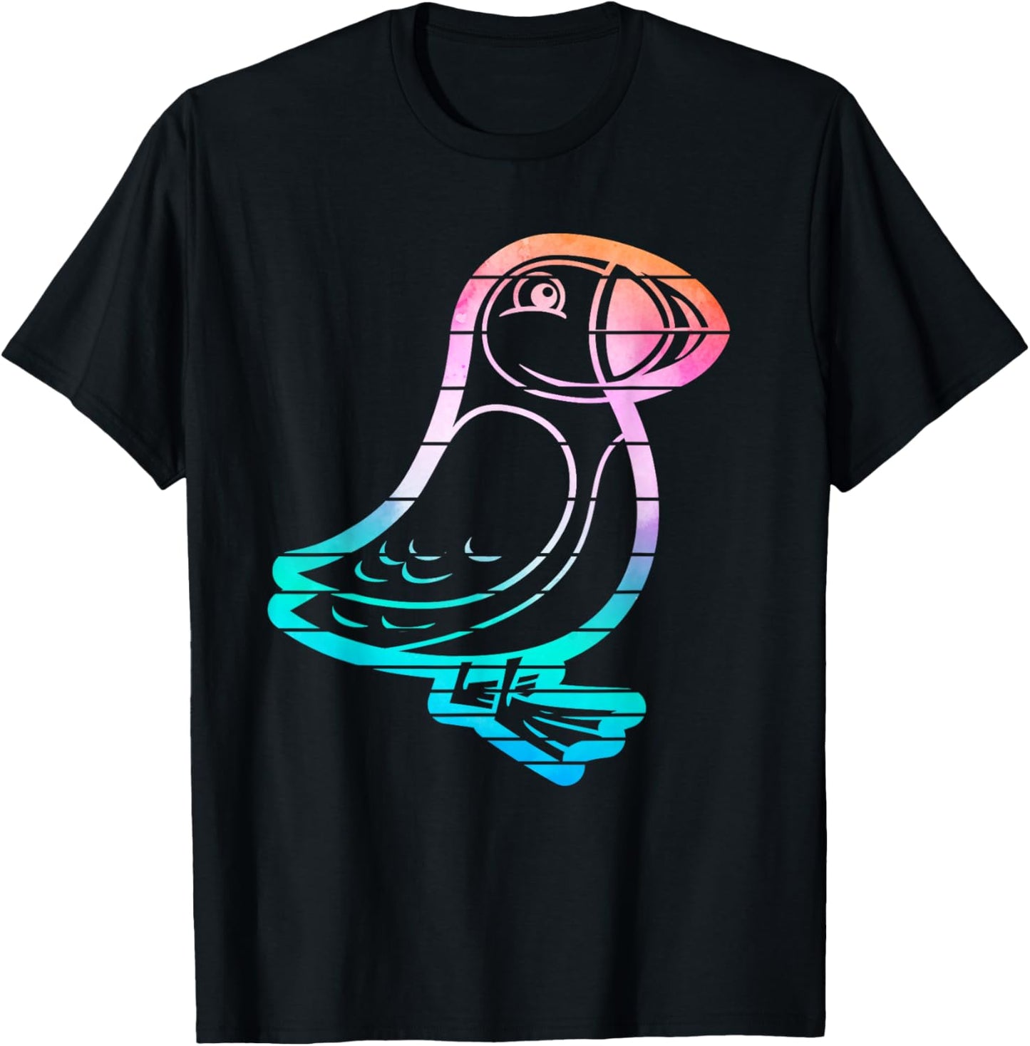 Puffin Seabird Iceland Bird Puffin T-Shirt - T-Shirt | Black