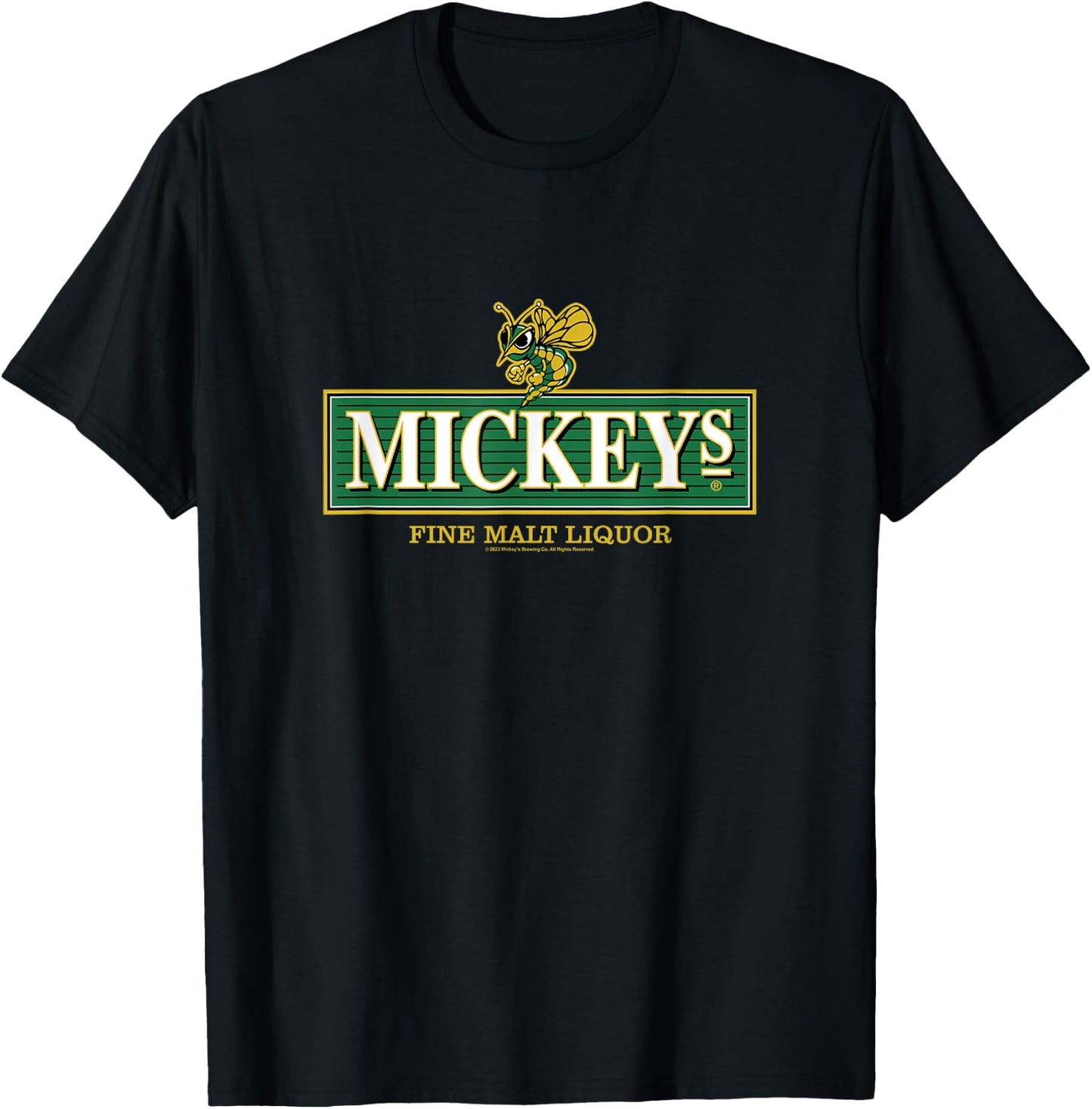 Coors Brewing Company Mickey's Malt Liquor Classic Logo T-Shirt - T-Shirt | Black