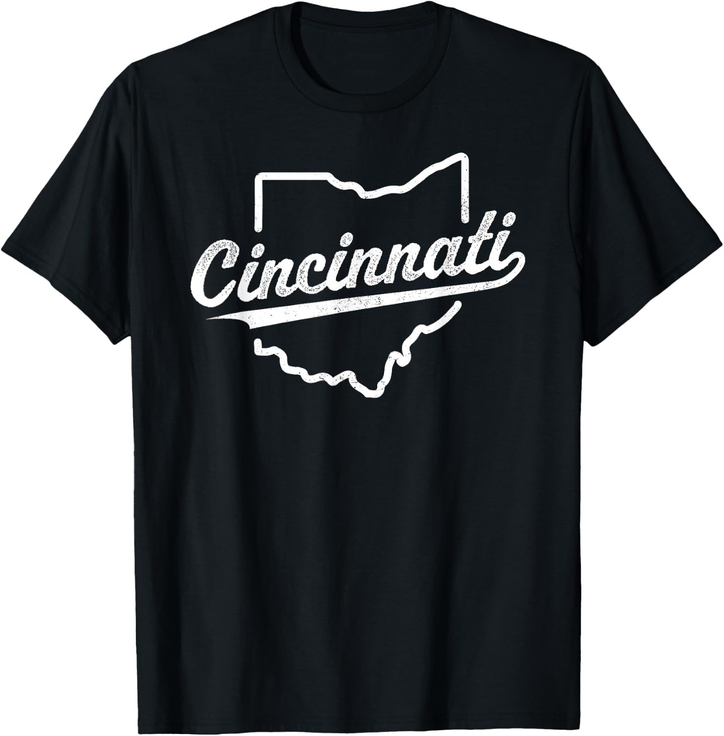 Retro Cincinnati Ohio 1788 vintage script throwback T-Shirt - T-Shirt | Black