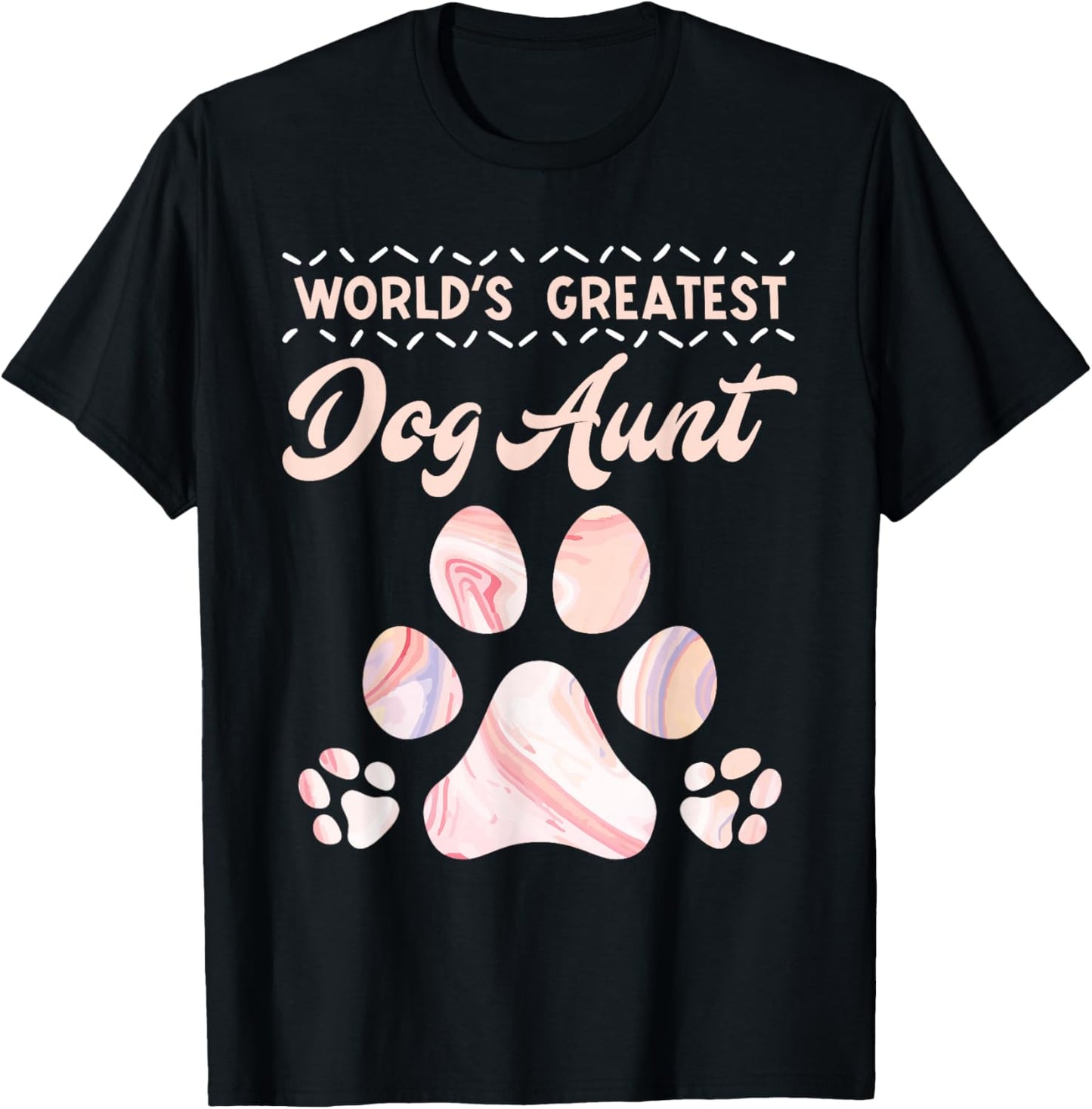 Dog lover Worlds Best Aunt Mother's Day Best aunts T-Shirt - T-Shirt | Black