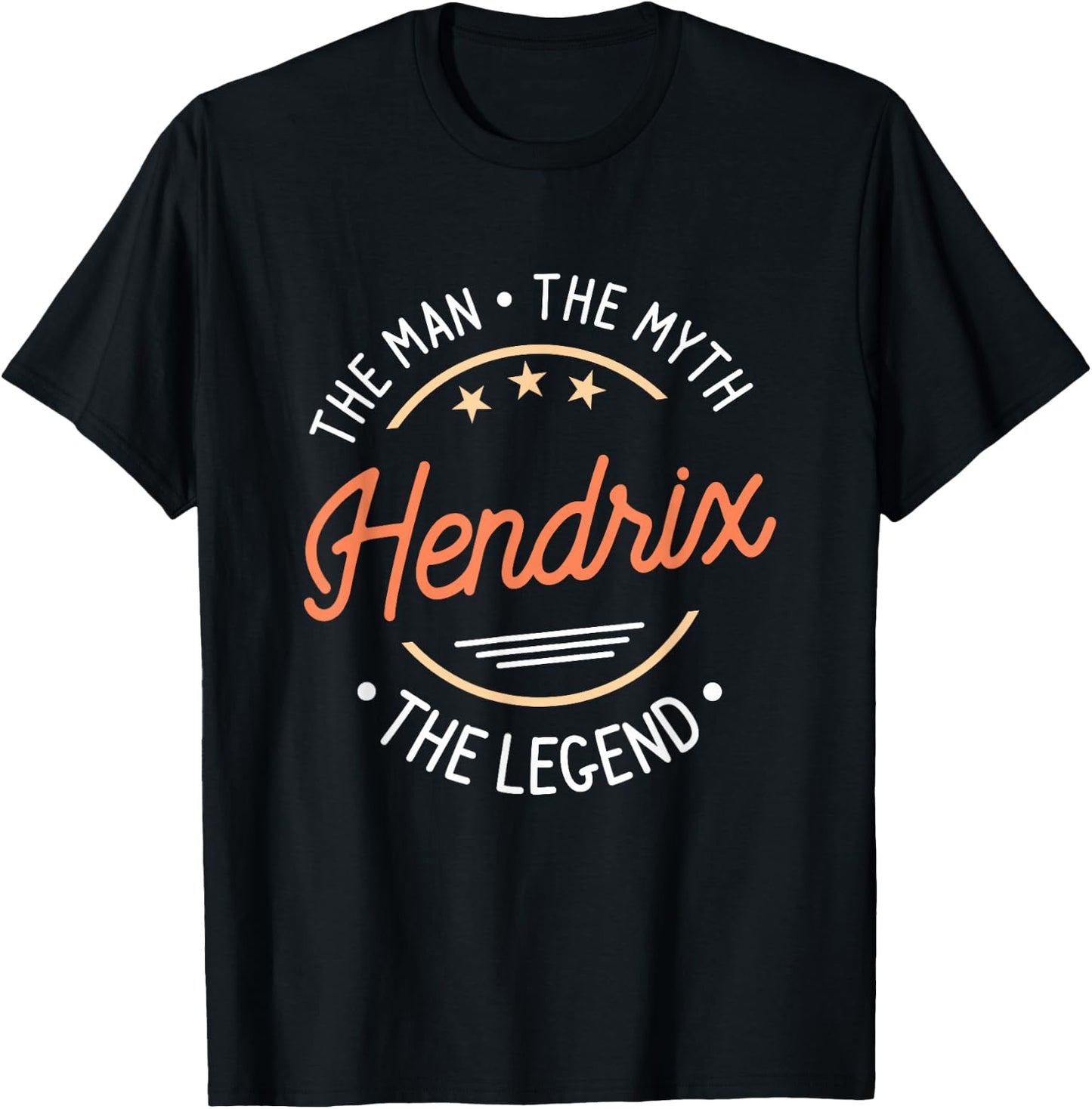 Hendrix The Man The Myth The Legend T-Shirt - T-Shirt | Black