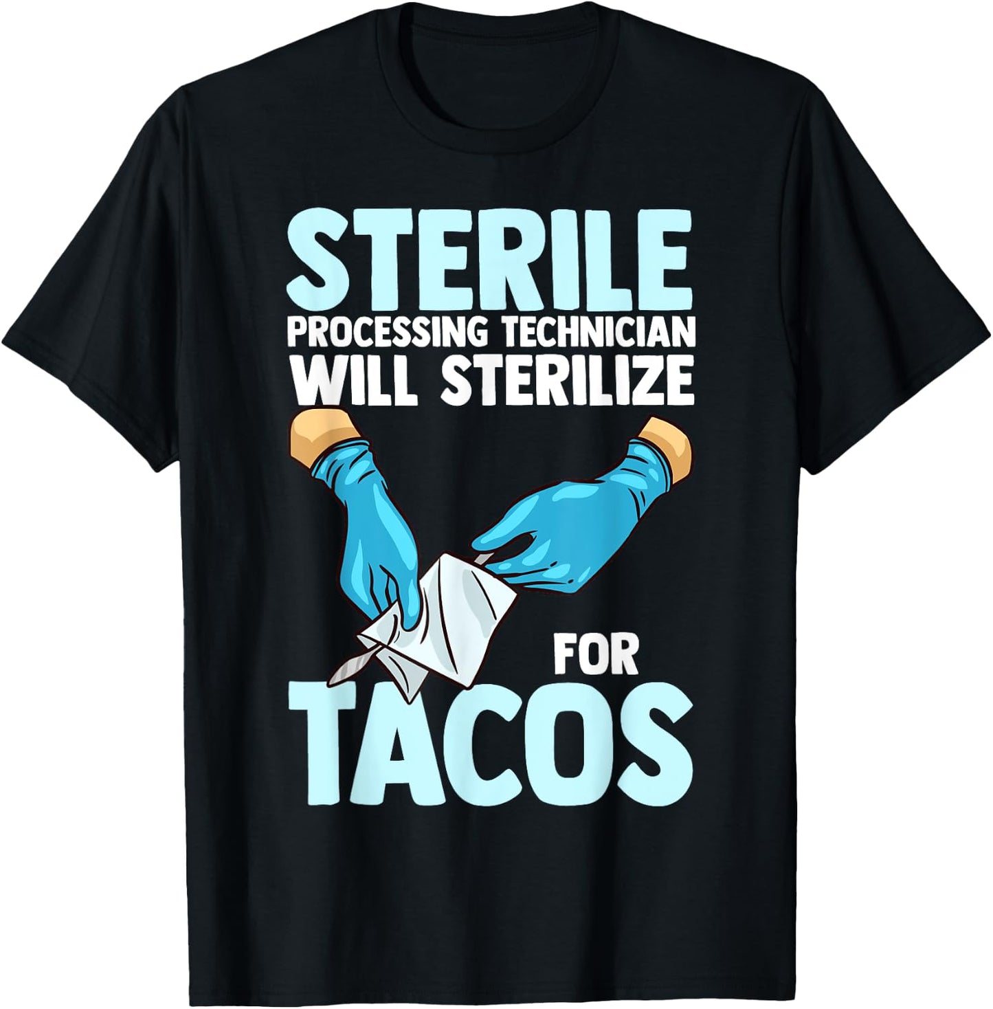 Sterile Processing Technician Instruments Tech Certification T-Shirt - T-Shirt | Black
