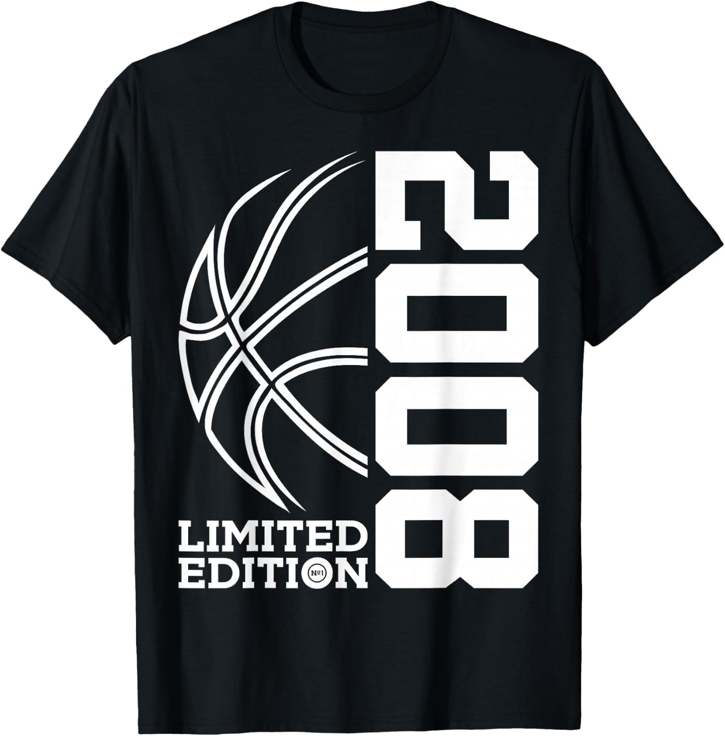 17th BIRTHDAY BASKETBALL LIMITED EDITION 2008 T-Shirt - T-Shirt | Black
