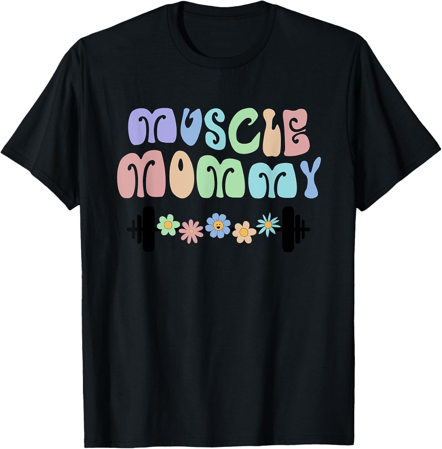 Gym Muscle Mommy Pump Cover T-Shirt - T-Shirt | Black