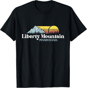 Liberty Mountain PENNSYLVANIA, Ski Trip Snowboarding Slopes T-Shirt - T-Shirt | Black