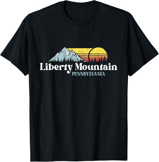Liberty Mountain PENNSYLVANIA, Ski Trip Snowboarding Slopes T-Shirt - T-Shirt | Black