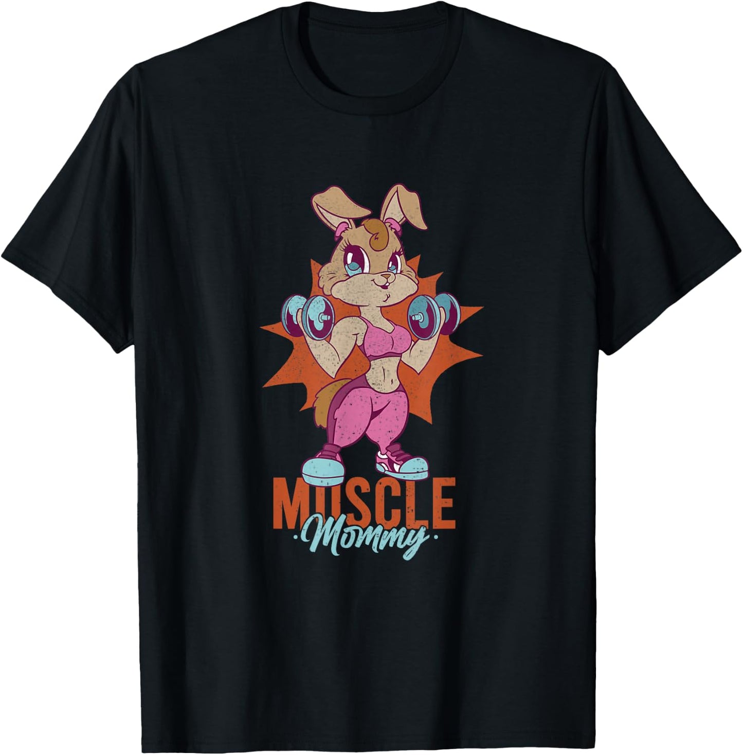 Funny Certified Muscle Mommy Shirt Gym Girls Powerlifting T-Shirt - T-Shirt | Black