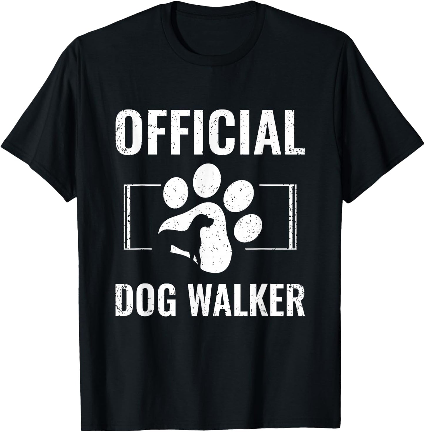Official Dog Walker T-Shirt - T-Shirt | Black