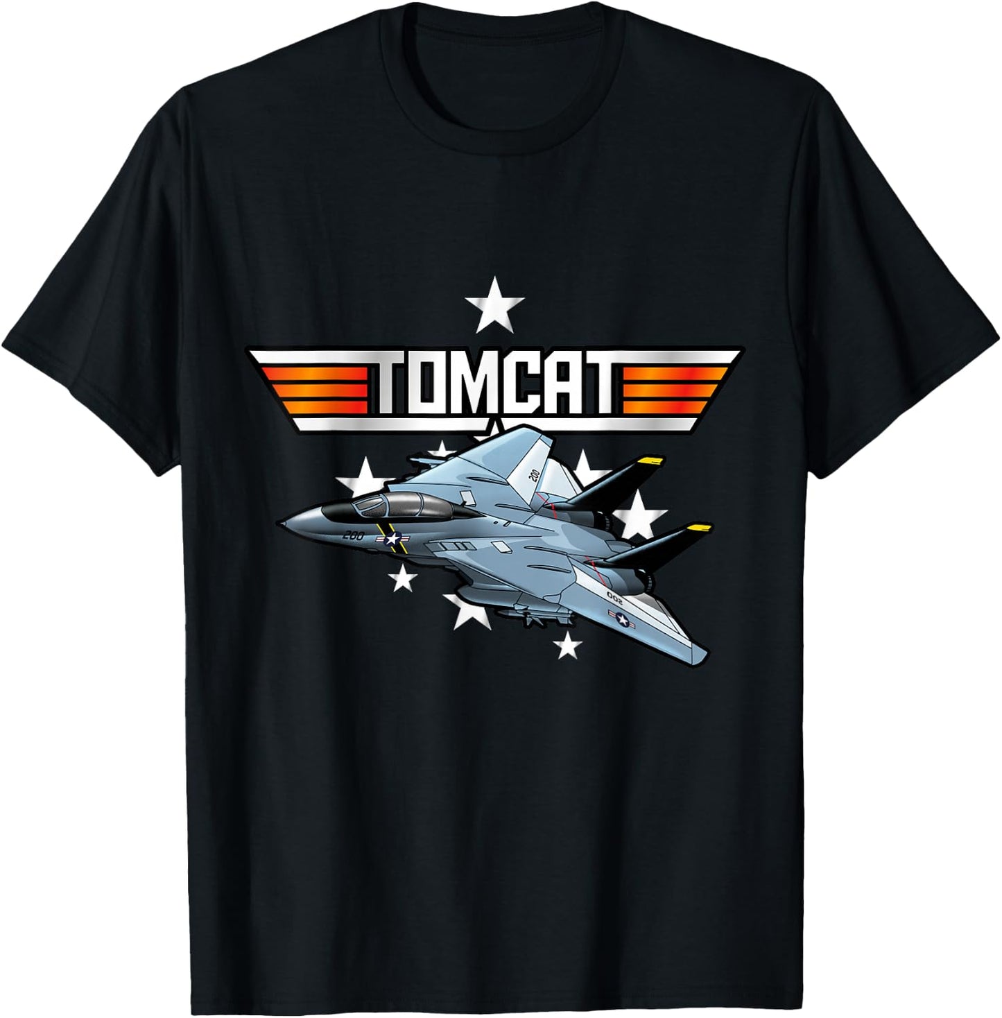 USA Tomcat Military Jet Airplane T-Shirt - T-Shirt | Black