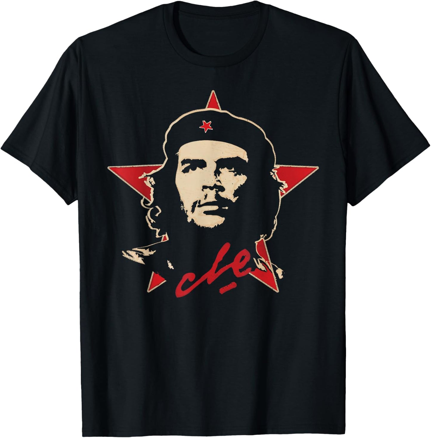 Che Guevara Shirt Revolution Rebel Cuban El Che Cuba Hero T-Shirt - T-Shirt | Black