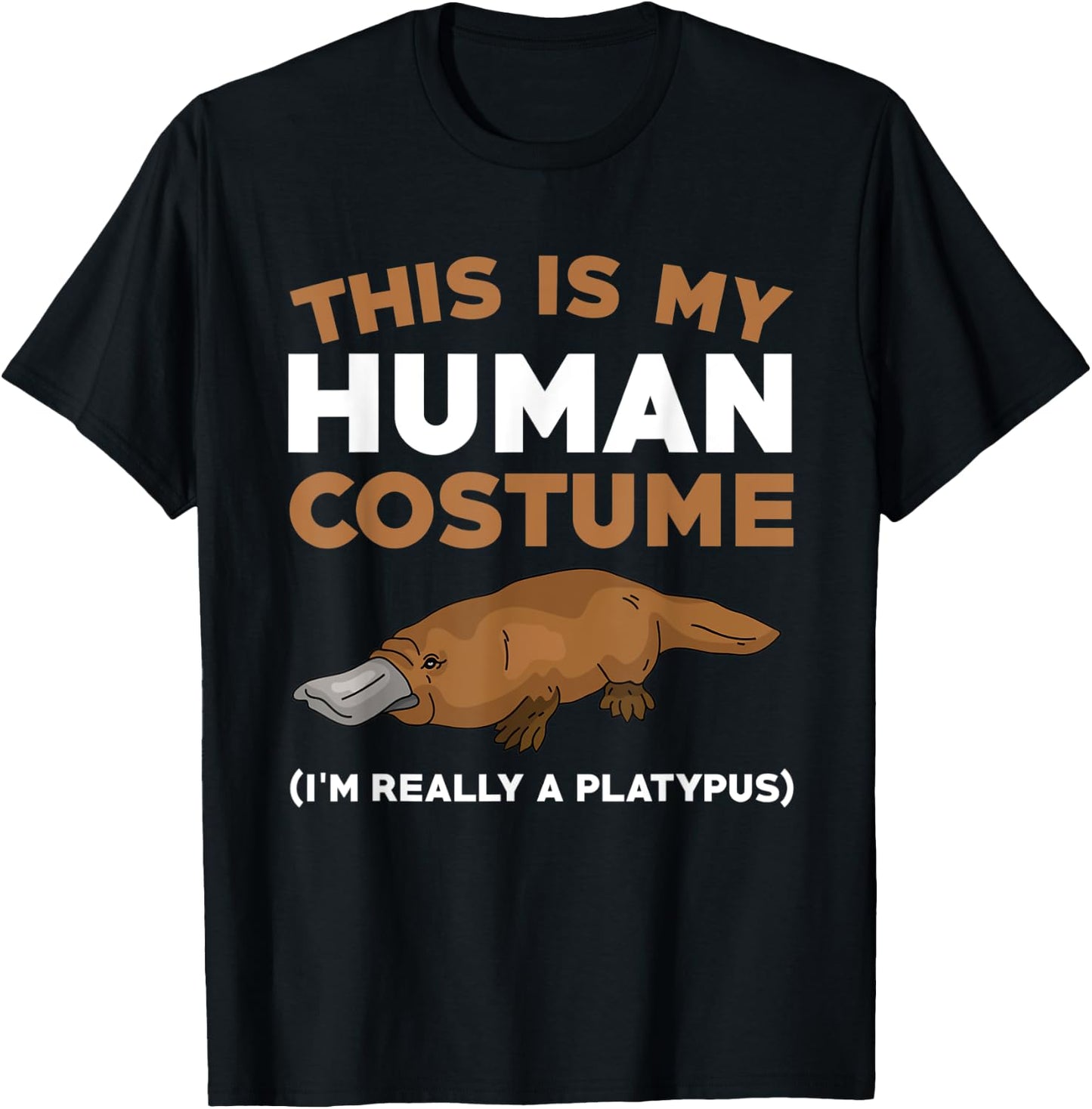Funny Platypus Lover Outfit Love Platypuses T-Shirt - T-Shirt | Black